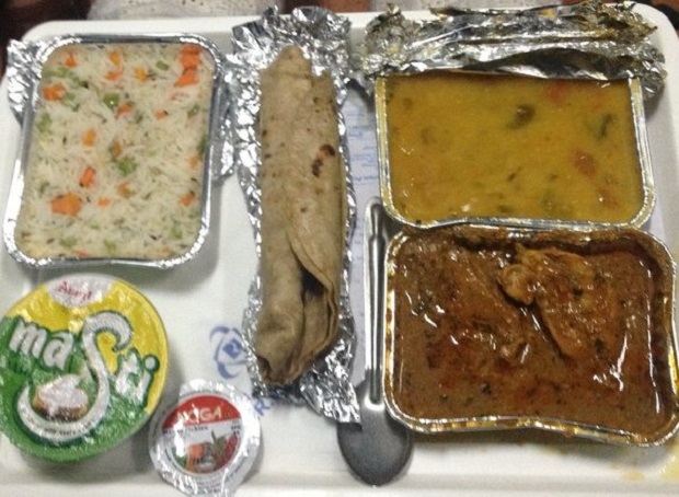Rajdhani Express Food Menue