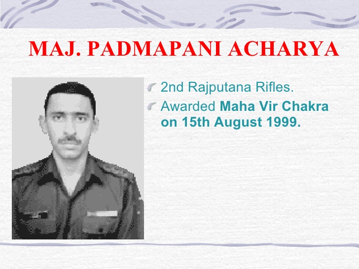 Major Padmapani Acharya Rajputana Rifles