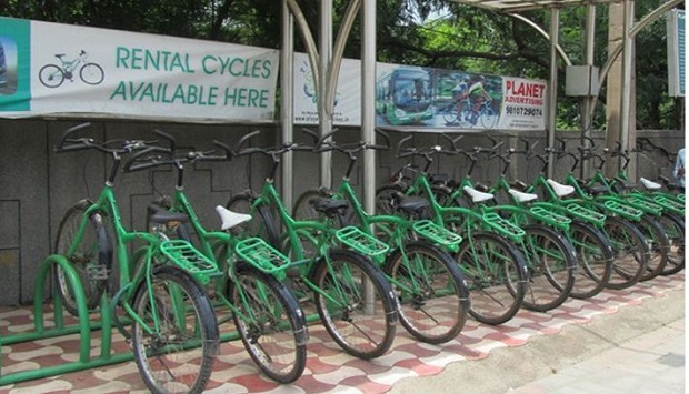 Rent a Bicycle from Delhi Metro