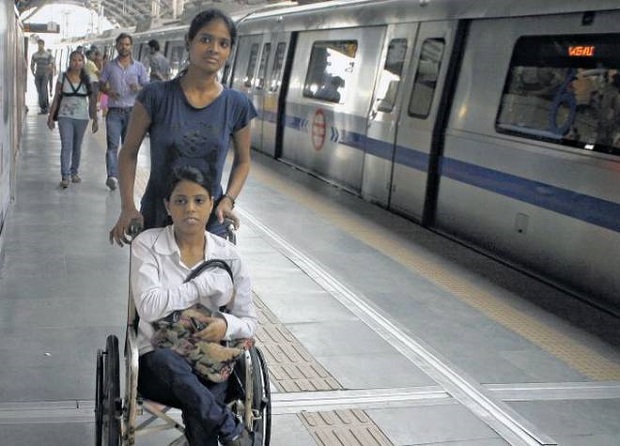 Wheelchair friendly Delhi Metro