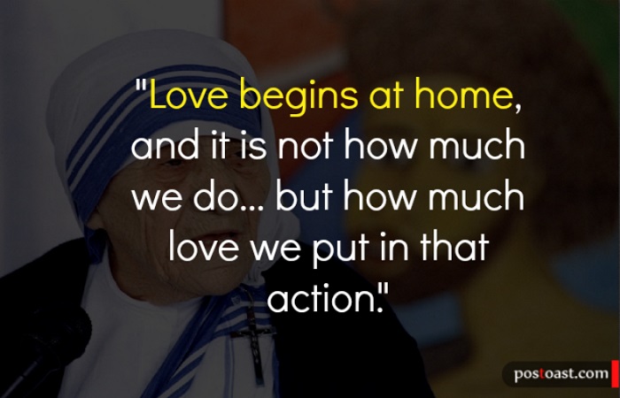 Family Quotes By Mother Teresa
