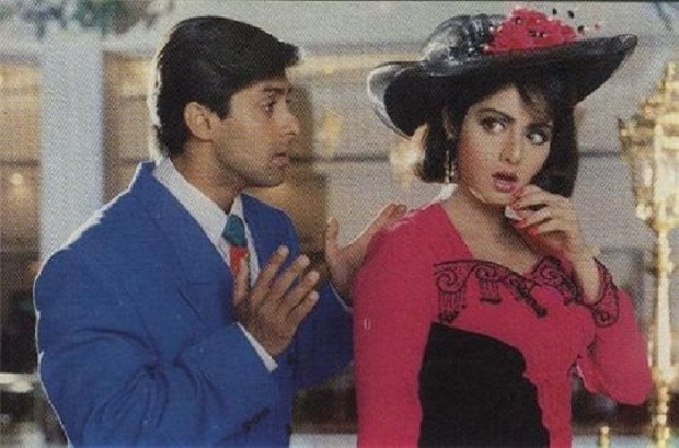 Salman Khan with Sridevi