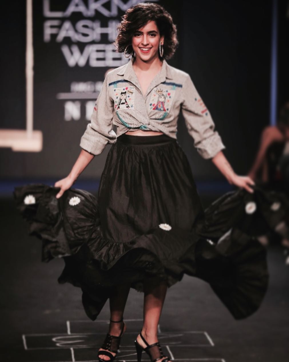 Sanya Malhotra fashion show