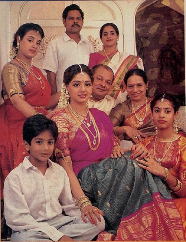 Sridevi with her Family