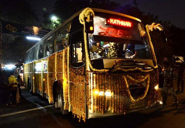 Delhi-Kathmandu bus by DTC