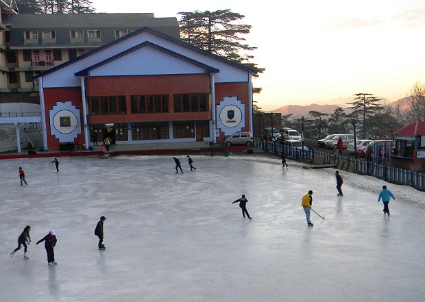 Natural ice skating rink Shimla Himachal
