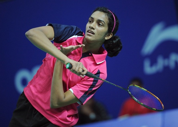 pv sindhu playing badminton