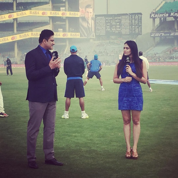 Mayanti Langer With Anil Kumble