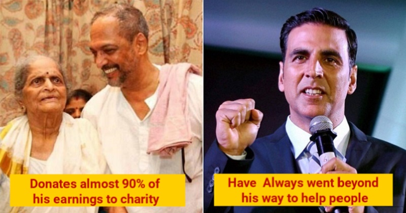 Actors who donates