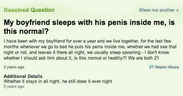 Bizarre Sex Questions