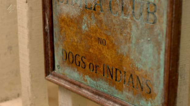 Dogs and Indians are not allowed