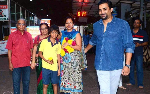 R Madhavan Family - Father, Sister, Son, Wife
