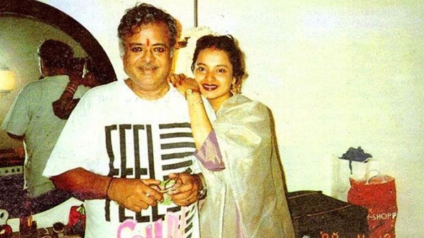 Rekha with her father Gemini Ganesan