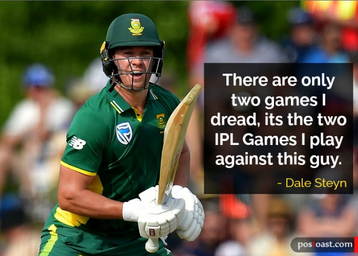 Dale Steyn on AB de Villiers