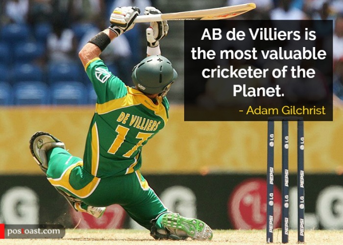 Adam Gilchrist on AB de Villiers