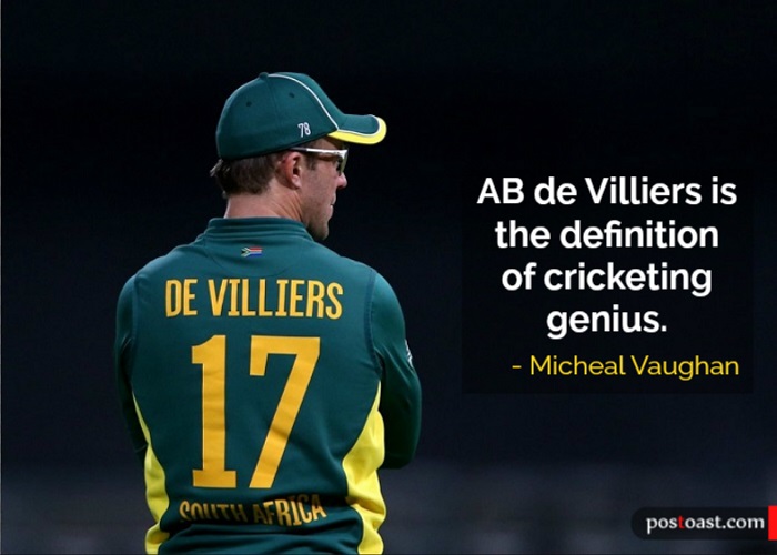 Micheal Vaughan on AB de Villiers