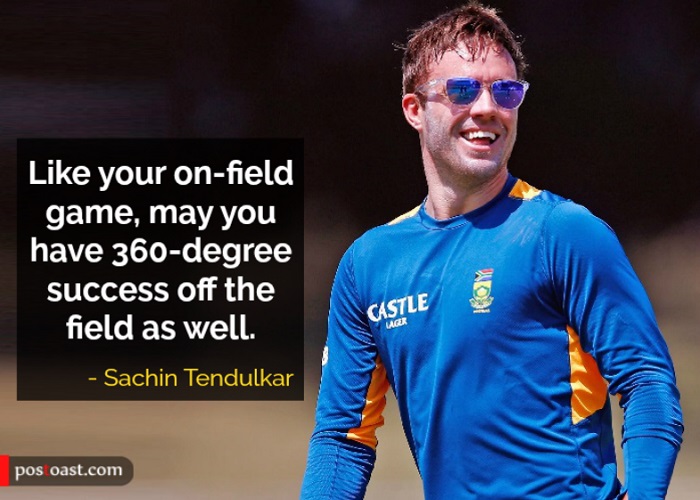 Sachin Tendulkar on AB de Villiers