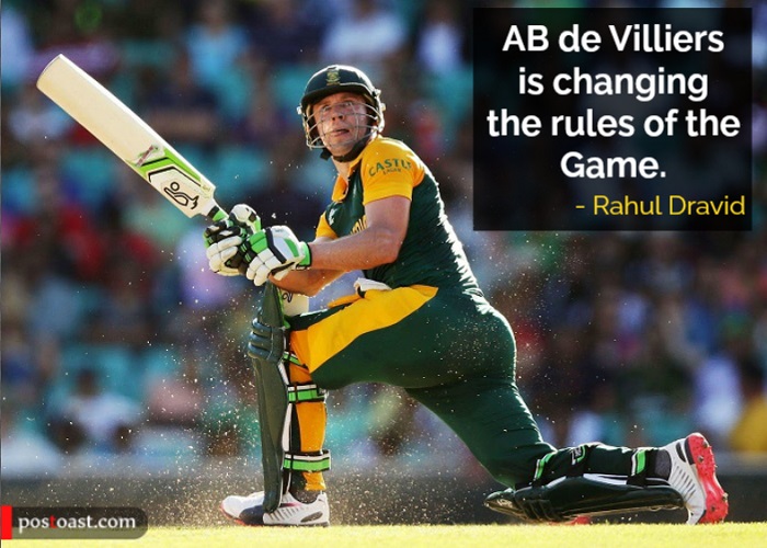 Rahul Dravid on AB de Villiers