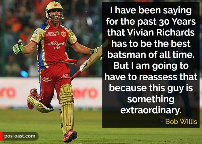 Bob Willis on AB de Villiers