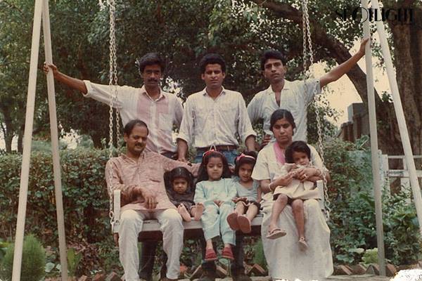 Manoj Bajpayee with his family