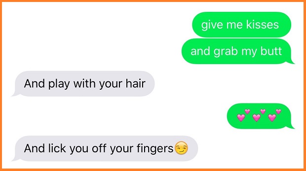 Naughty and dirty text messages