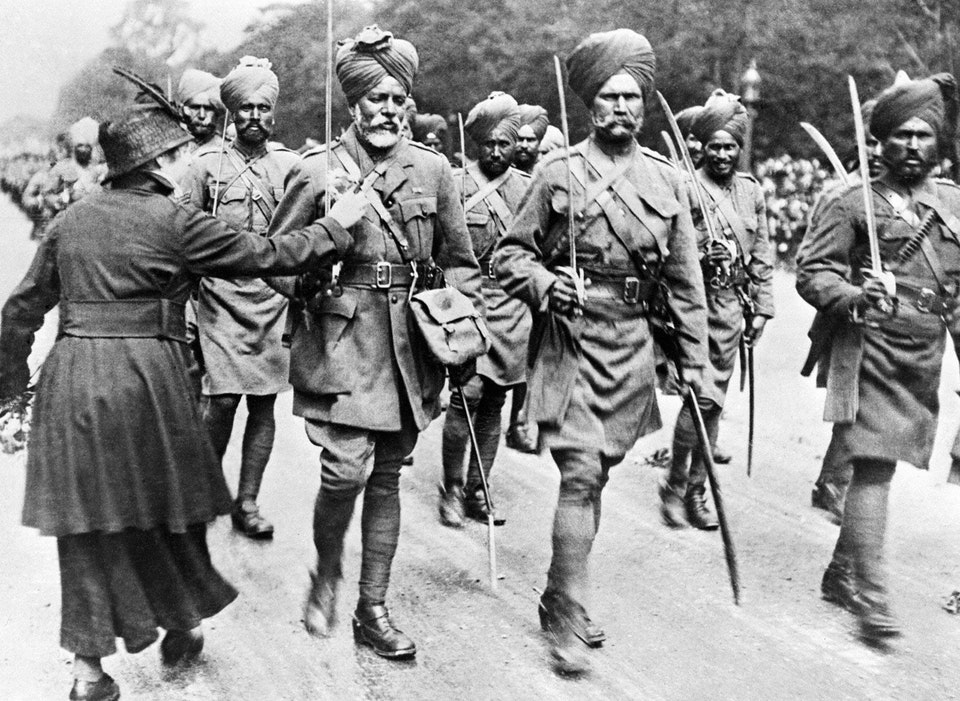 Sikh Soldiers in World War I in France