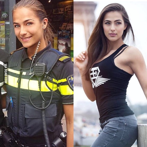 Sexy Netherland police woman 