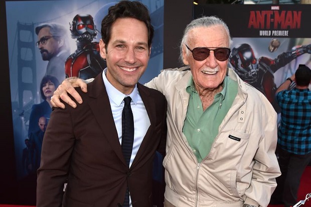 Stan Lee with Scott Lang Ant-Man
