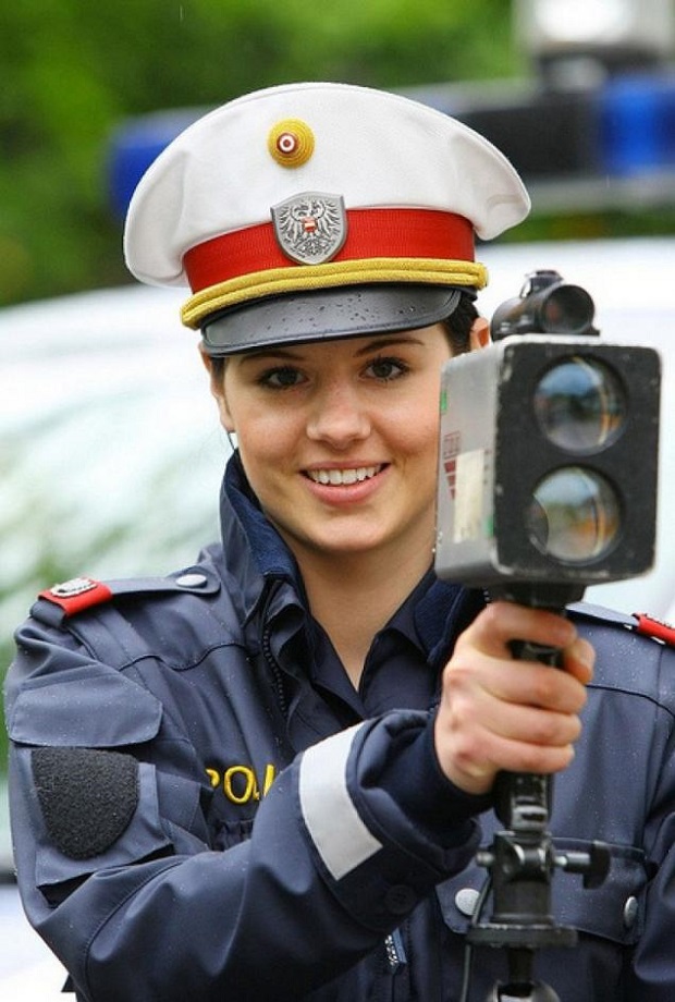 beautiful Austrian Policewoman