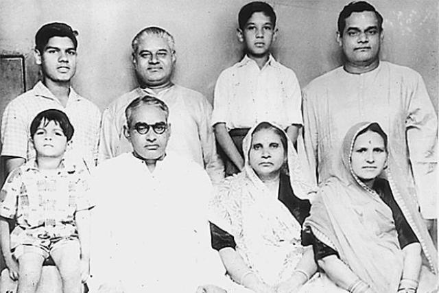Atal Bihari Vajpayee with his family