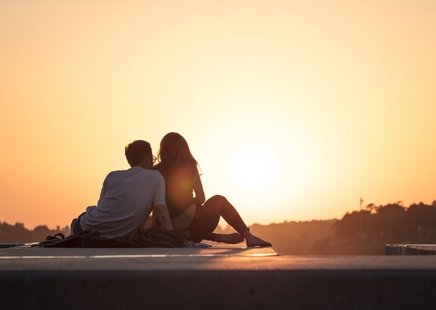 Couples on rooftop