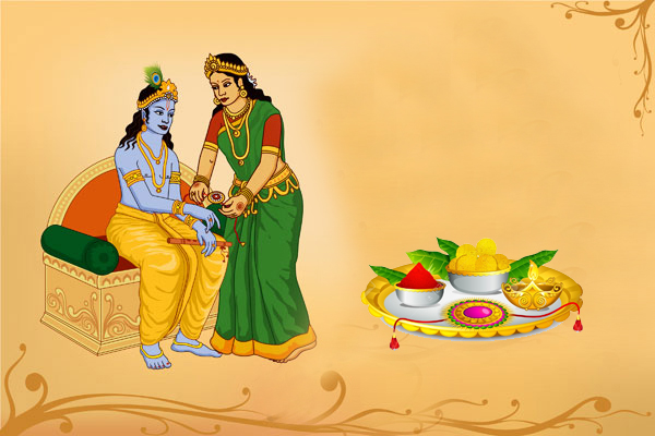 Krishna and Draupadi Rakhi Story