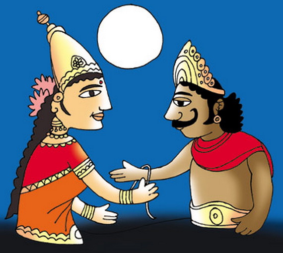 Mythical stories Rakshabandhan - Bali and Goddess Laxmi