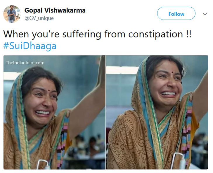 Sui Dhaaga Hilarious Memes