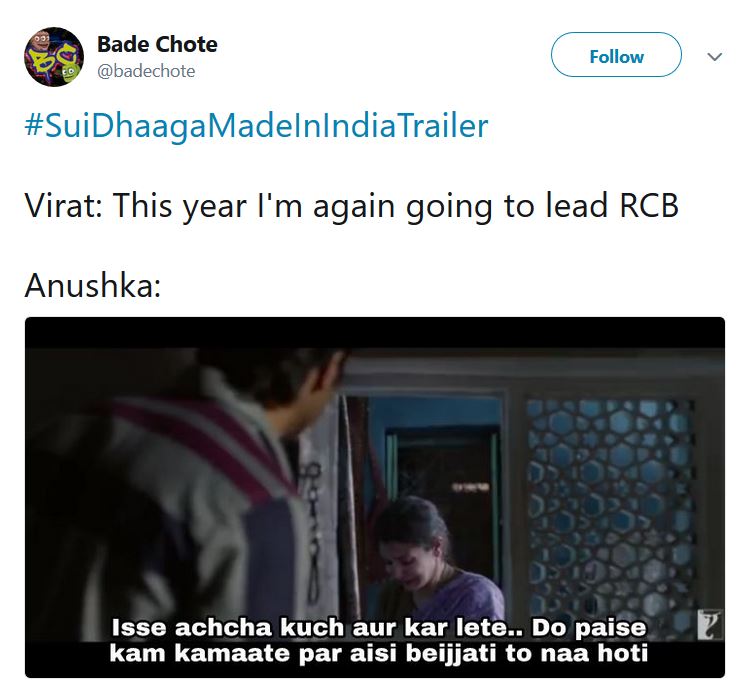 Sui Dhaaga Bollywood Memes