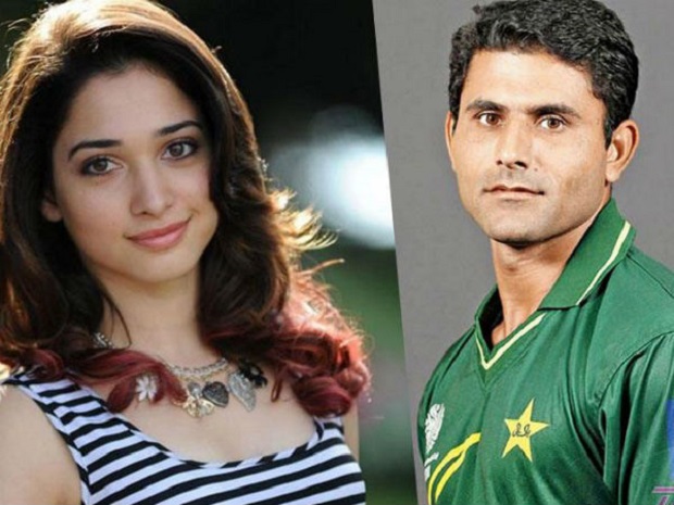 Tamannaah Bhatia and Abdul Razzaq - India Pakistan Love Affairs