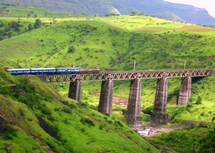 Beautiful north east railway route in India