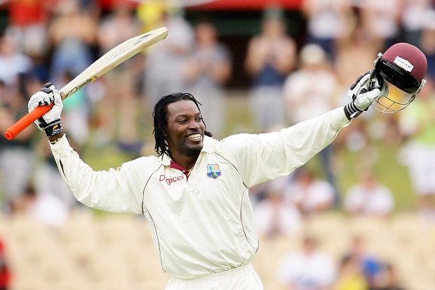 Chris Gayle have a record to hit six on 1st ball of the Test Match