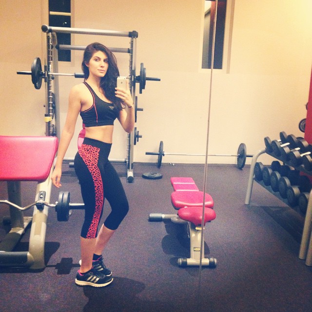 Elnaaz Norouzi Gym Photos