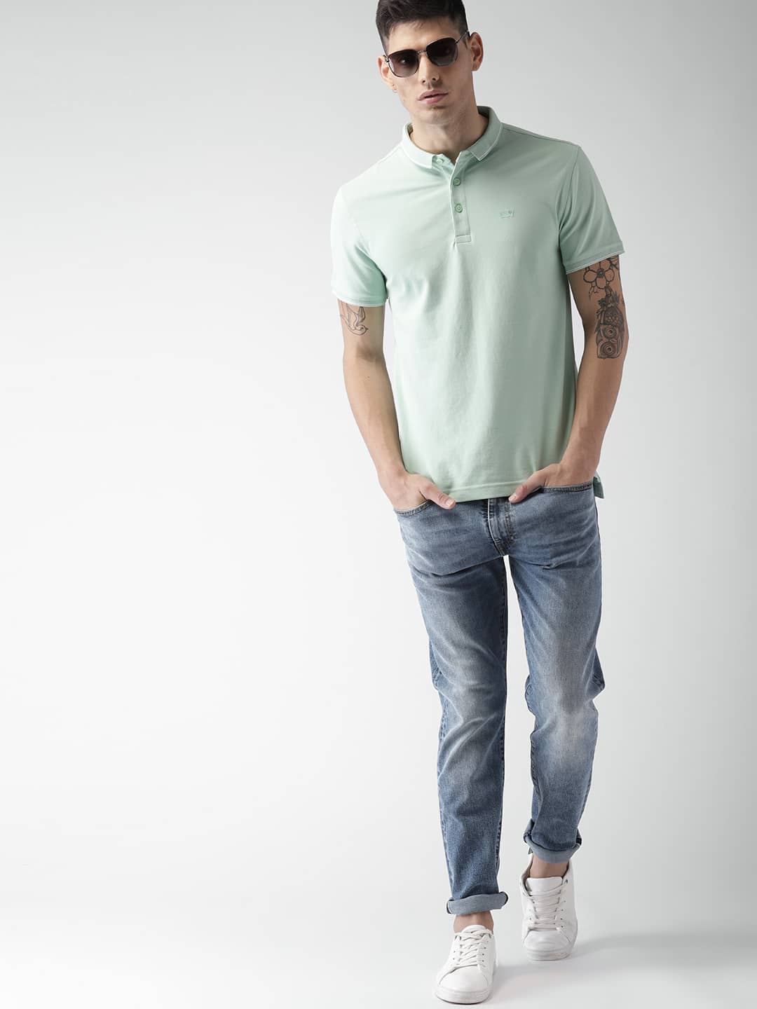 Guy wearing Low Rise jeans