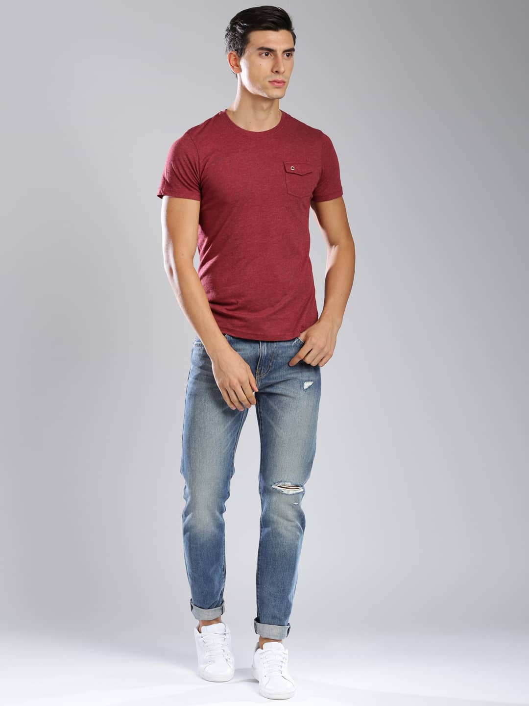 Guy wearing Slim Fit Jeans