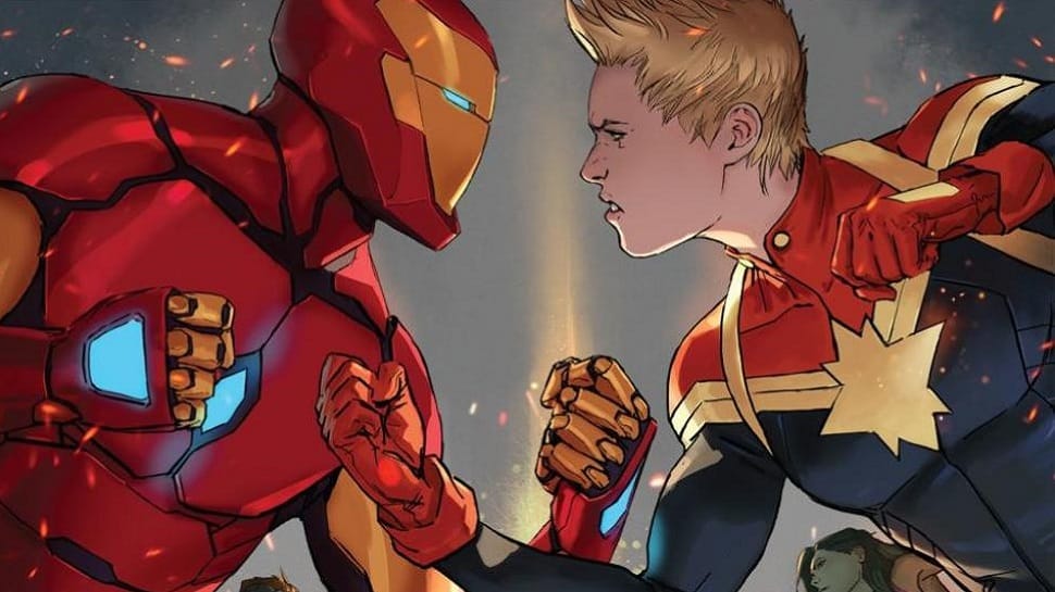 captain marvel vs Iron Man