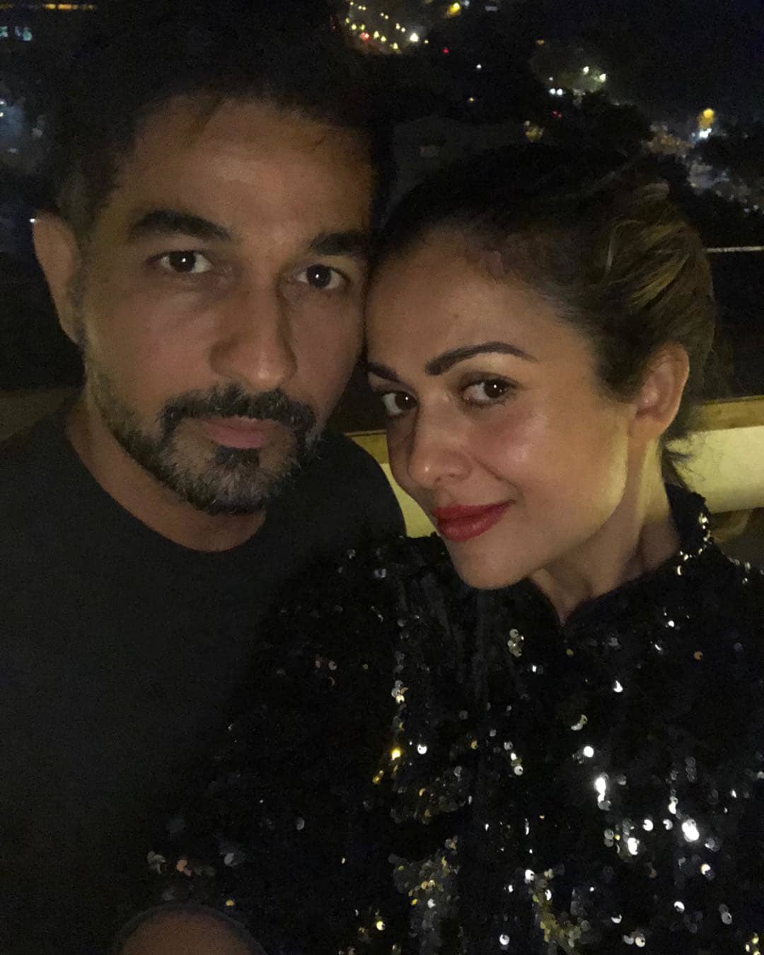 Amrita Arora with husband Shakeel Ladak