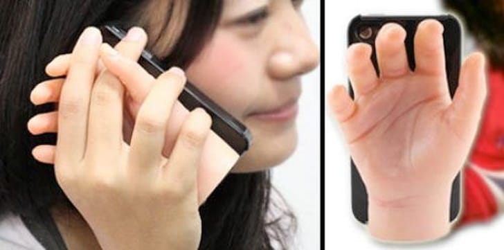 Hand Holding Cell Phone Case