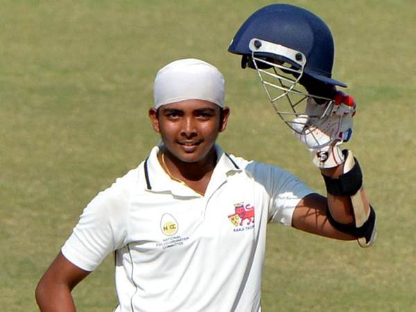 Prithvi Shaw Ranji Trophy