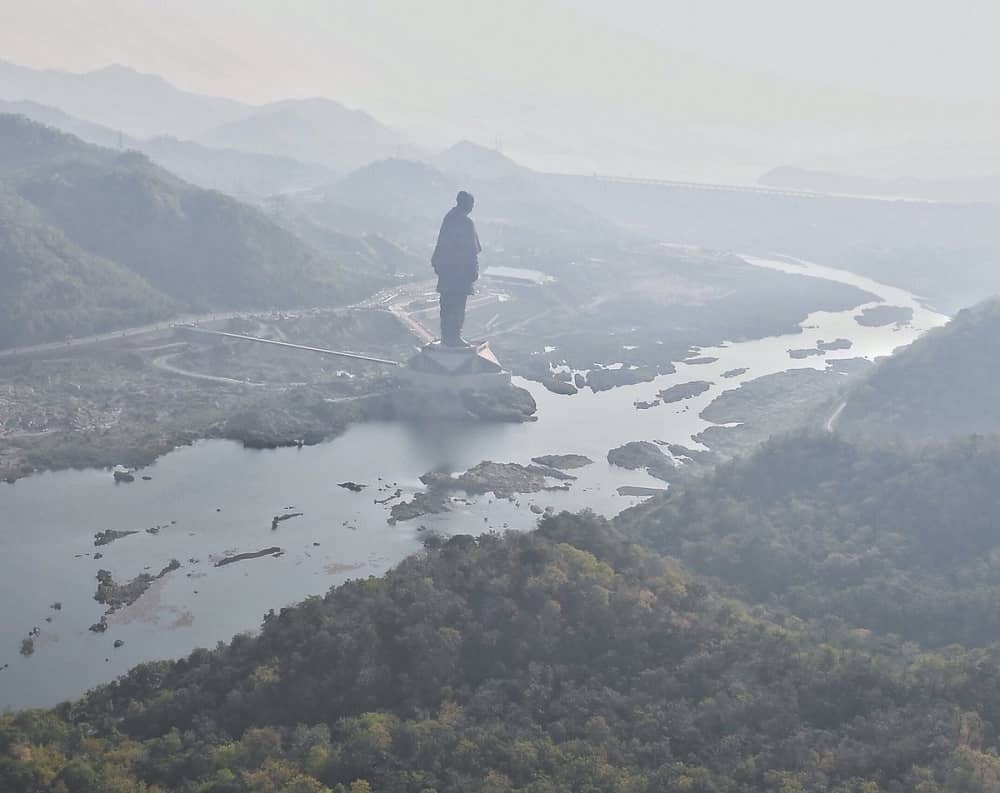 Statue Of Unity Aerial View