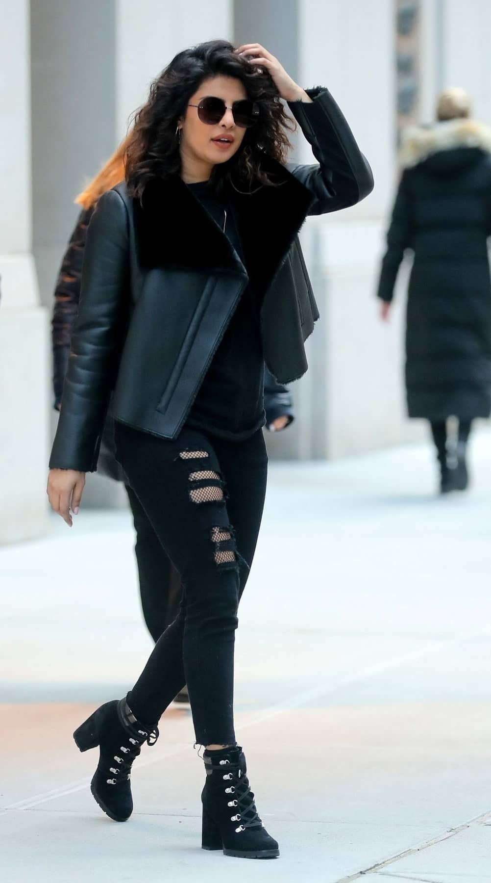 Priyanka Chopra in Leather jacket