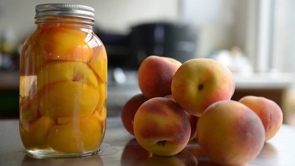 Canned peaches were the first ever fruit to be savored on the moon
