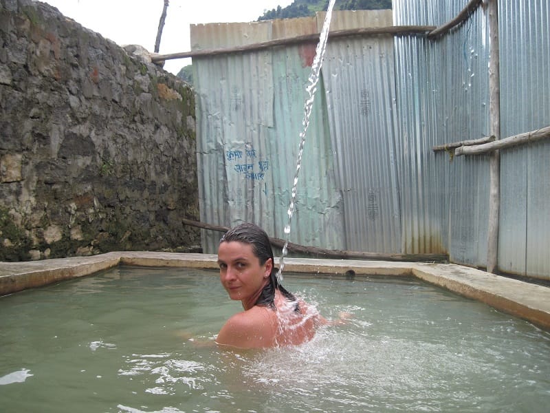 Hot water spring at Kalath, Kullu