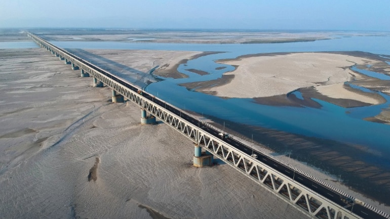 Longest railway bridge in india Bogibeel Bridge